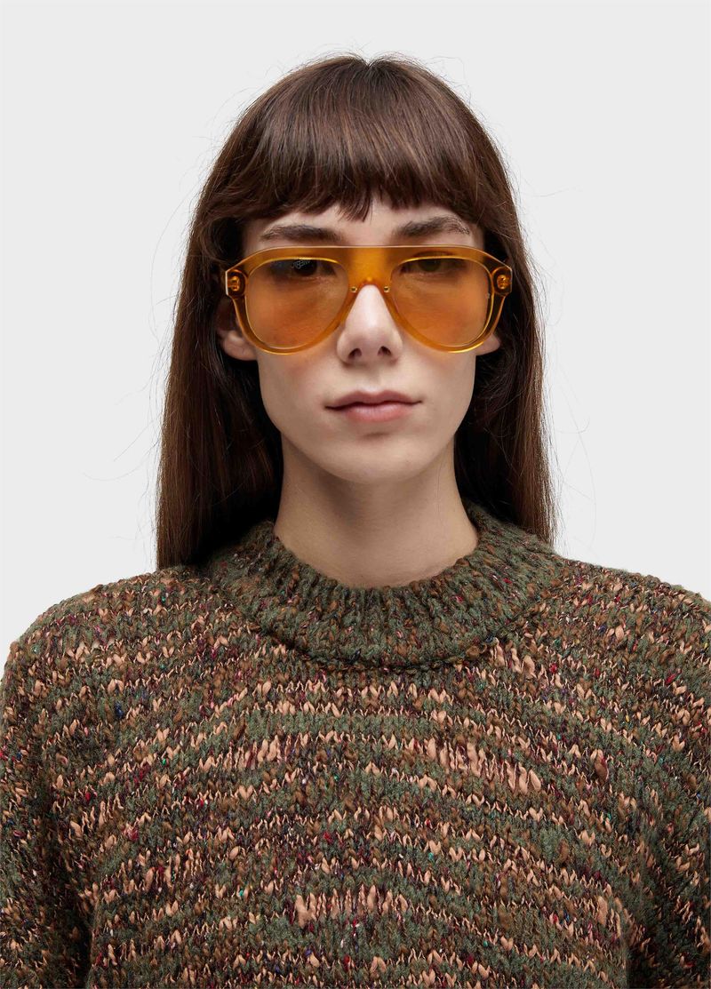 CASACO FEM TRICOT MESCLADO