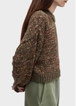 CASACO FEM TRICOT MESCLADO