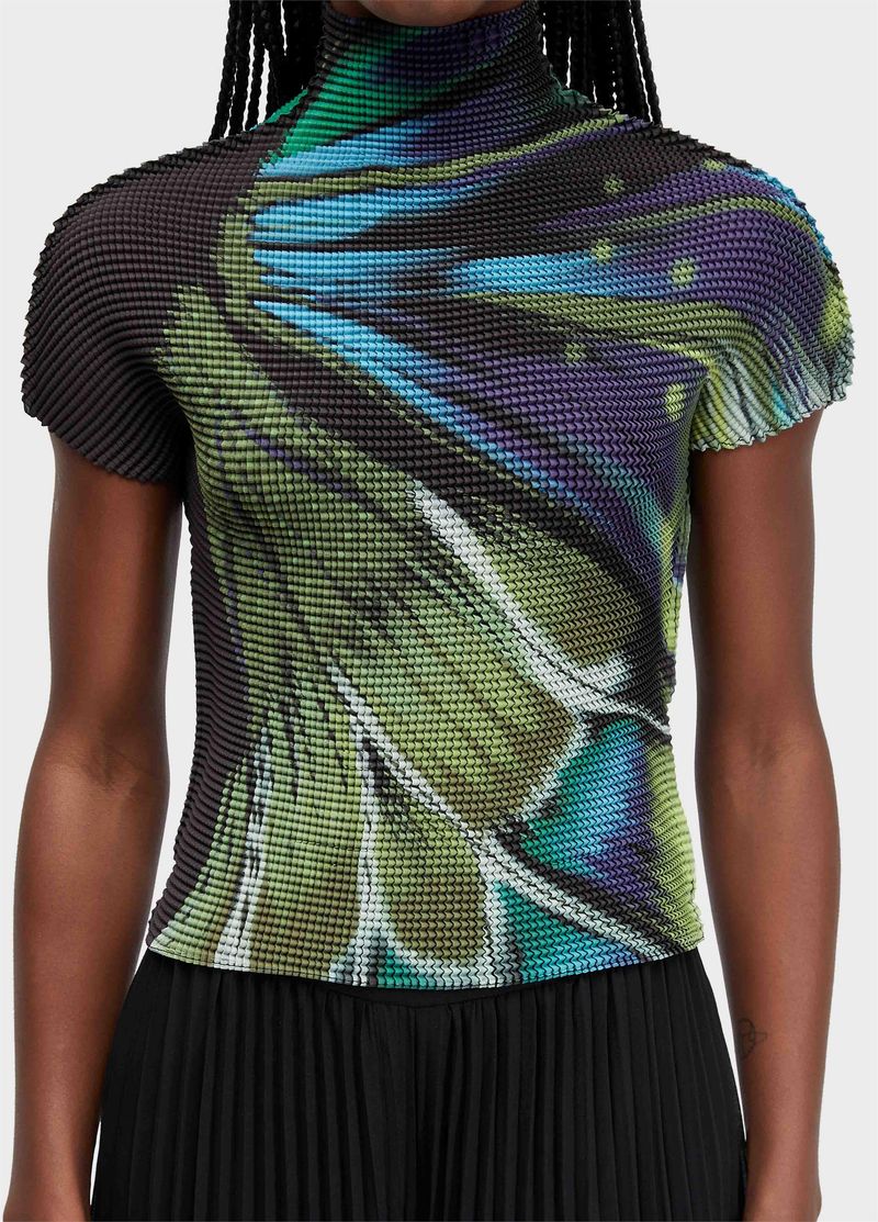 BLUSA MC PIXEL BUTTERFLY TEX