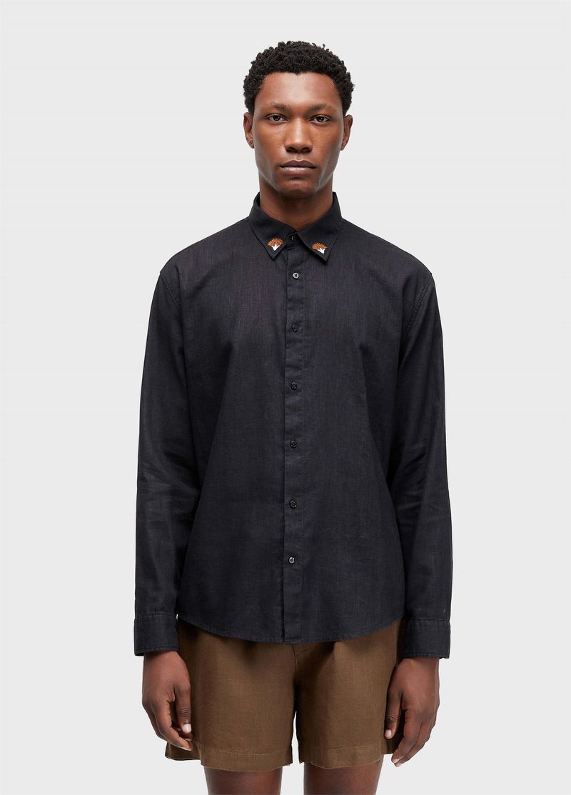 CAMISA LINEN FLORAL TRAMA ML