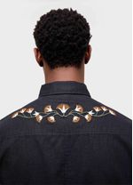 CAMISA LINEN FLORAL TRAMA ML