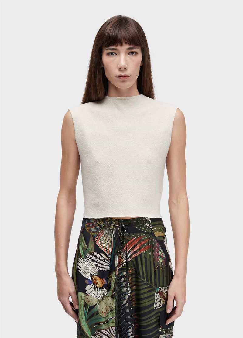 SLEEVELESS FEM WOOL