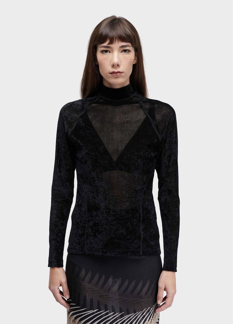 BLUSA ML TULE VELVET