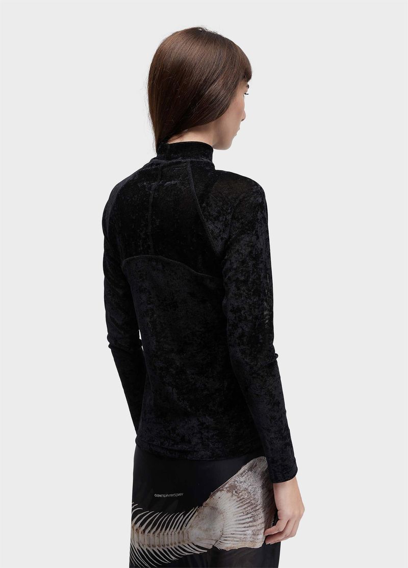 BLUSA ML TULE VELVET