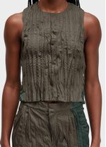 BLUSA SLEEVELESS WINKLE TRICOLINE SATIN