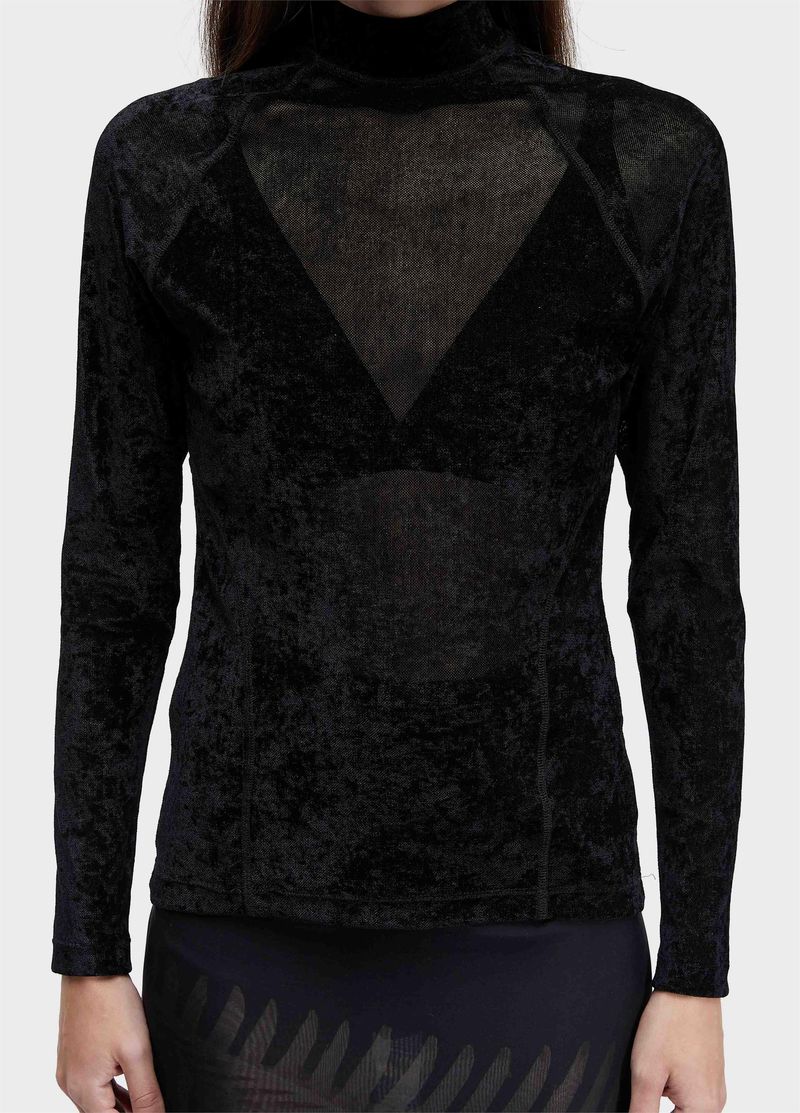 BLUSA ML TULE VELVET