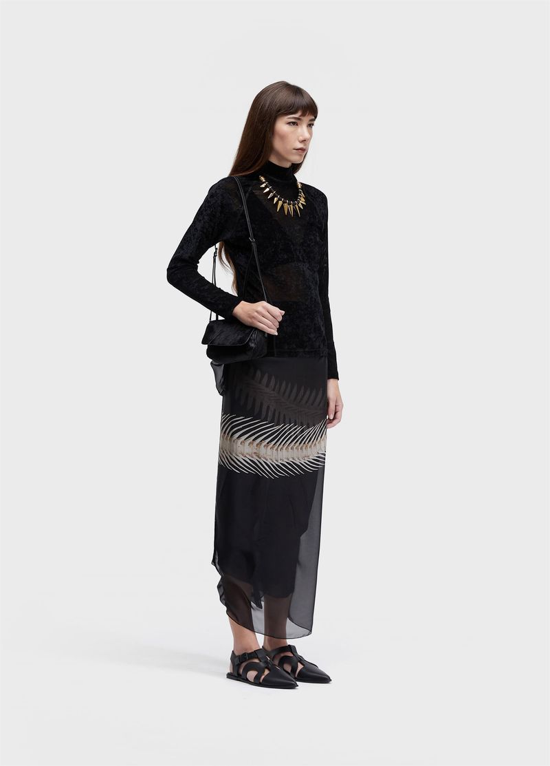 BLUSA ML TULE VELVET