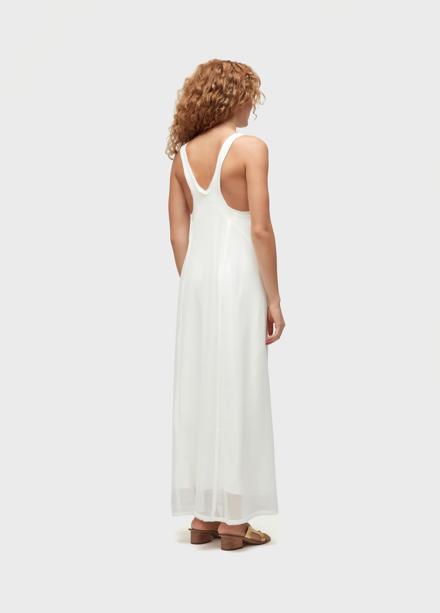 Vestido longui desfiado ggt