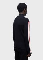 MENS ZIPPED STRIPED SWEATER