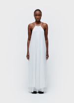 VESTIDO LONGO TULE PLISSADO