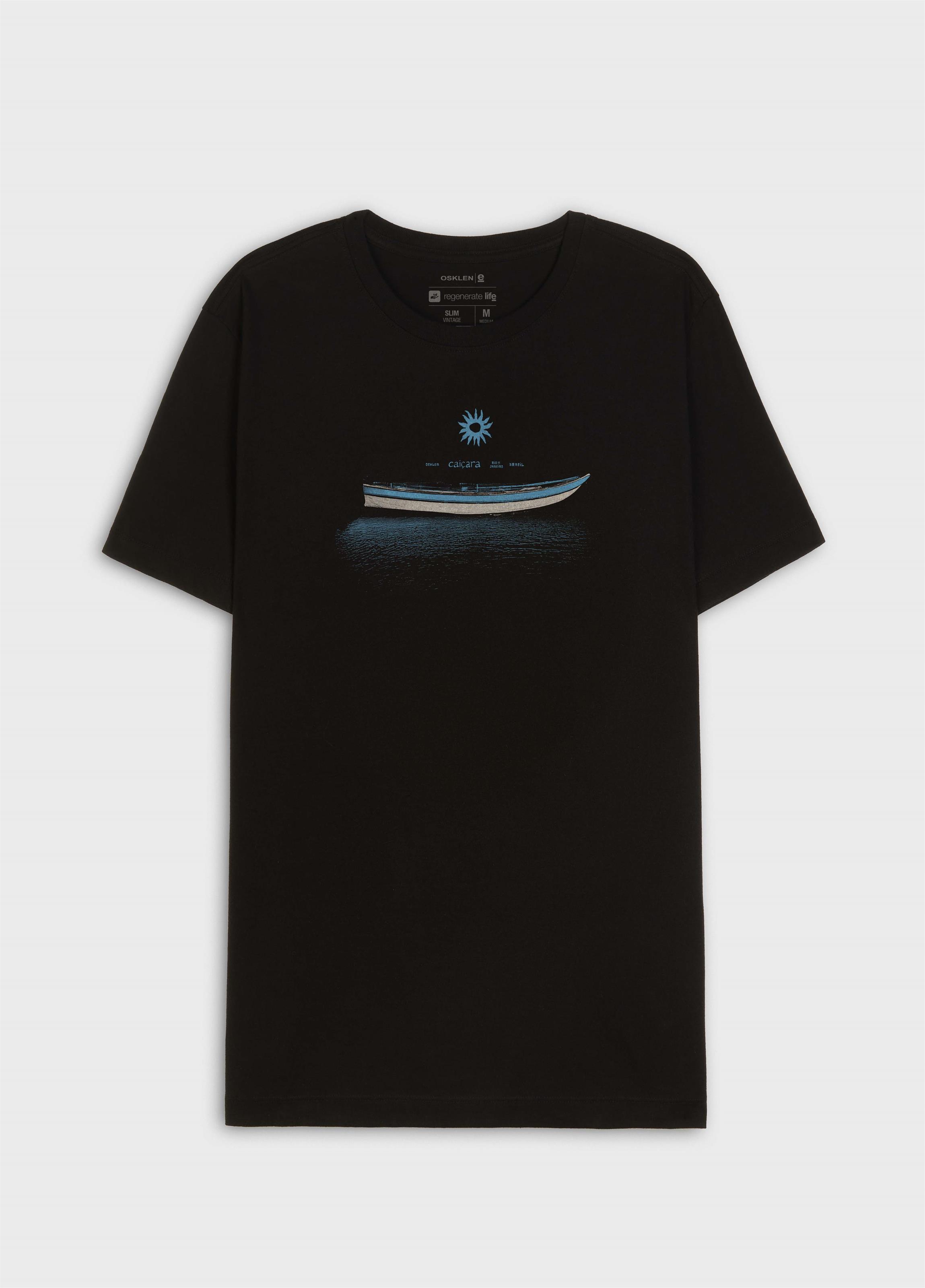 T-shirt slim vintage barco caiçara 02