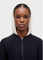 CASACO FEM BICOLOR MOLETOM ECO