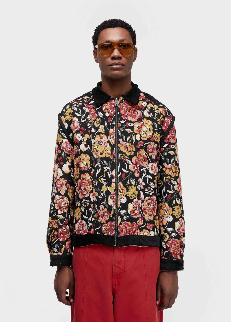 JAQUETA BOMBER VELVET ROSEIRA JACQUARD