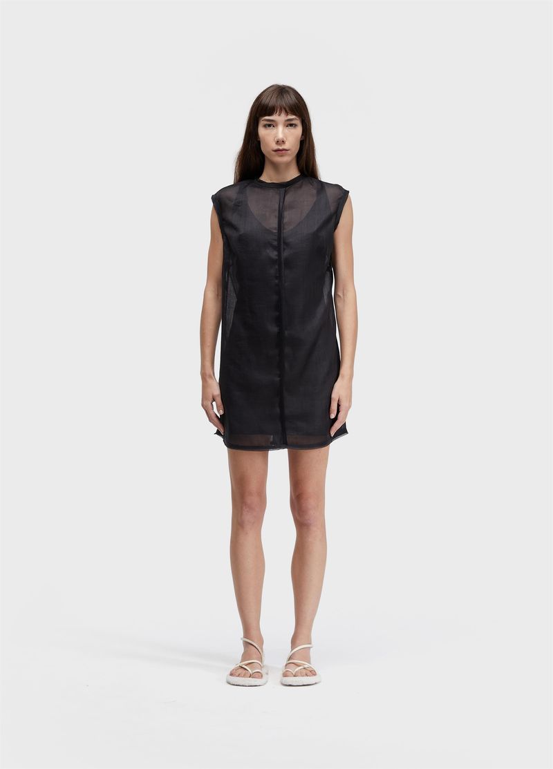 VESTIDO CURTO SLEEVELESS ORGANDI