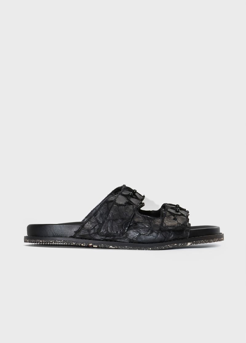 SANDALIA SLIDE TIRAS PIRARUCU