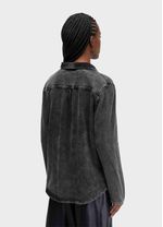 CAMISA FEM MARMORIZADO BLACK