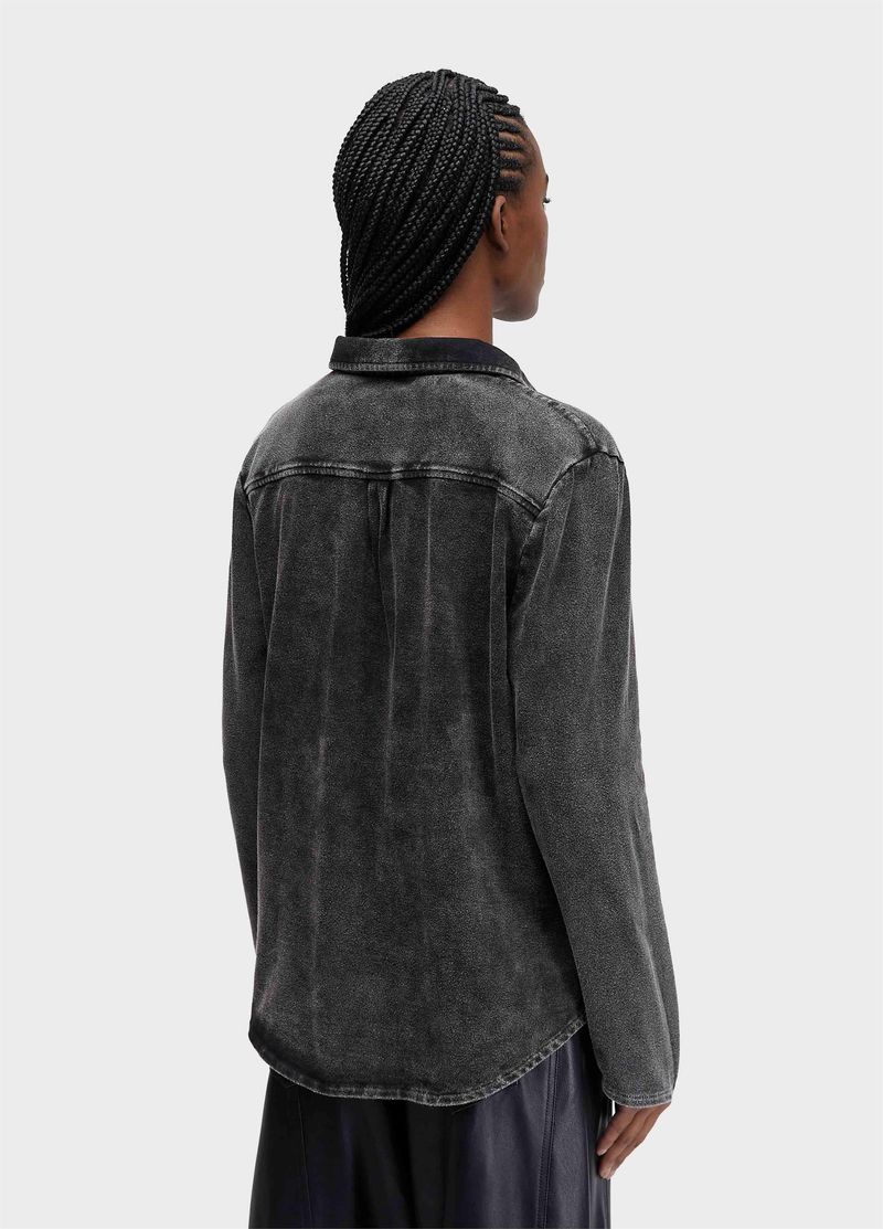 CAMISA FEM MARMORIZADO BLACK