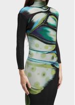 VESTIDO ML MIDI PIXEL BUTTERFLY TEX