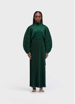 VESTIDO RAGLAN DUO LONGO PLISSE