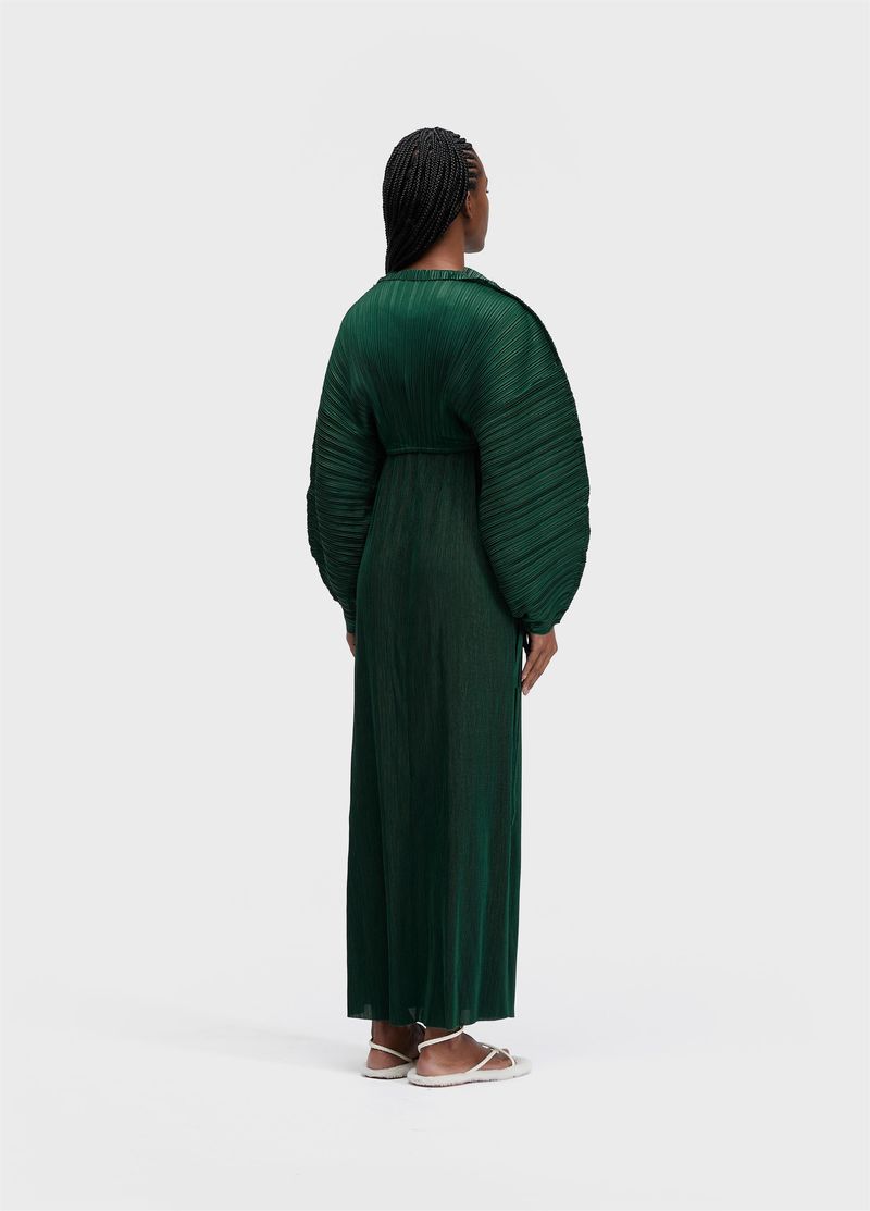 VESTIDO RAGLAN DUO LONGO PLISSE