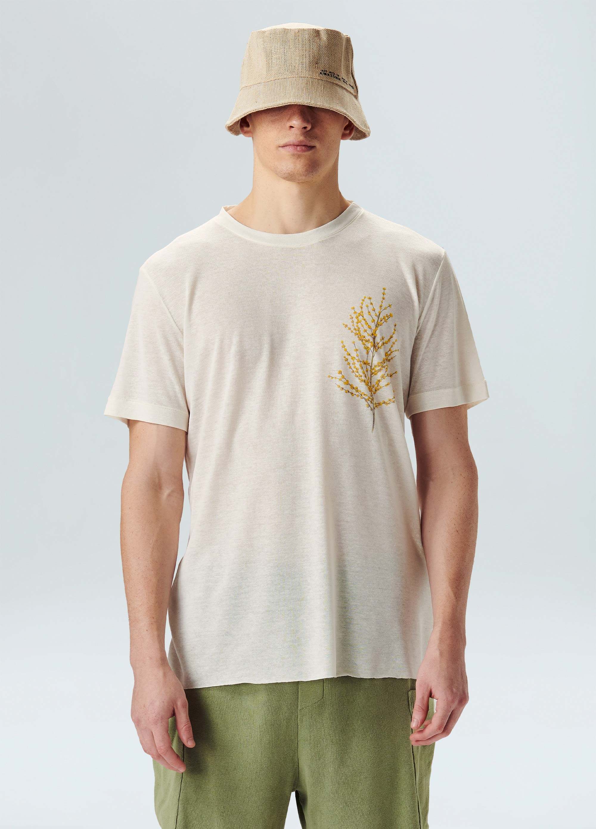 T-shirt light linen chamaedora