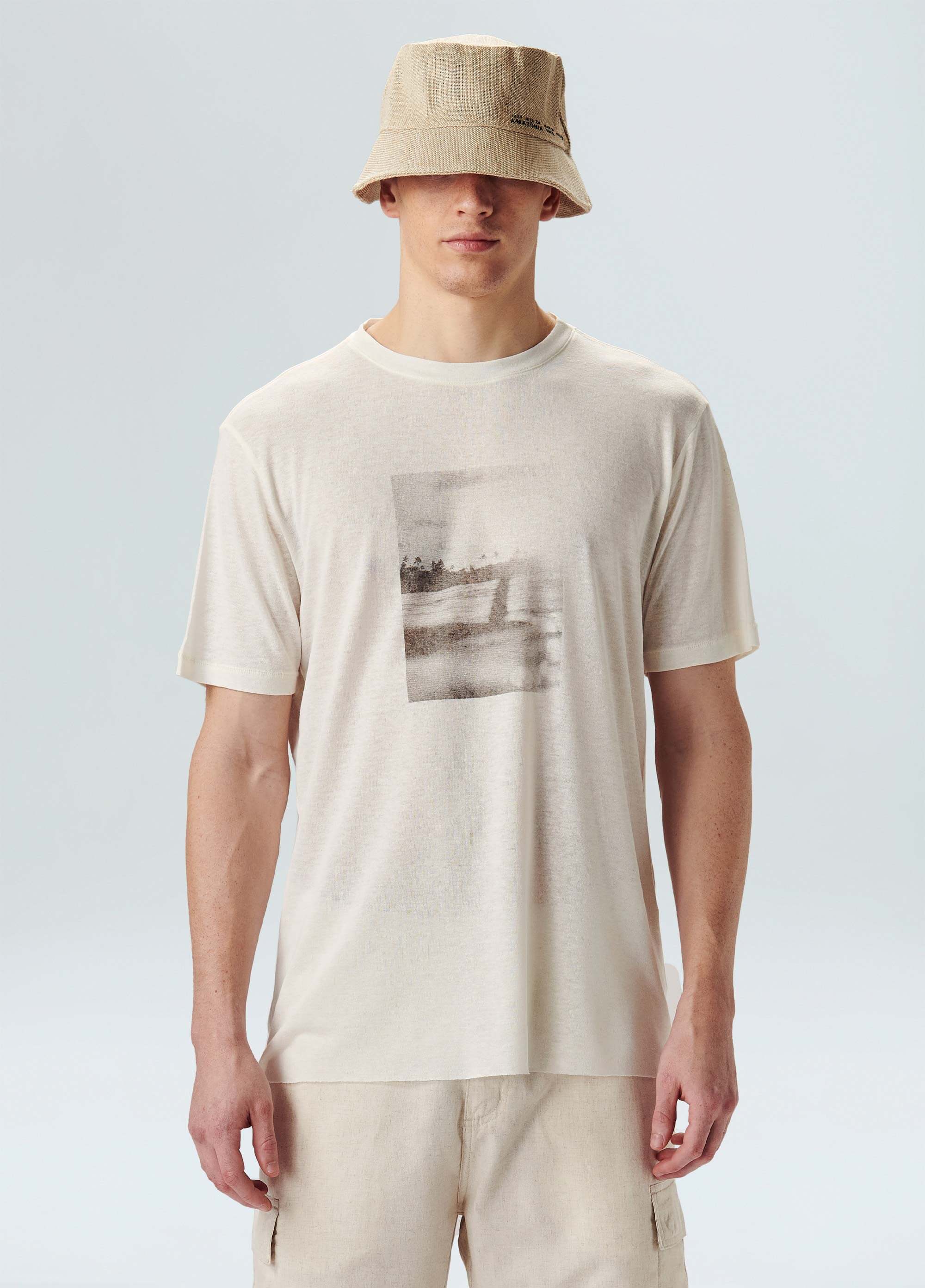 T-shirt light linen classic fin