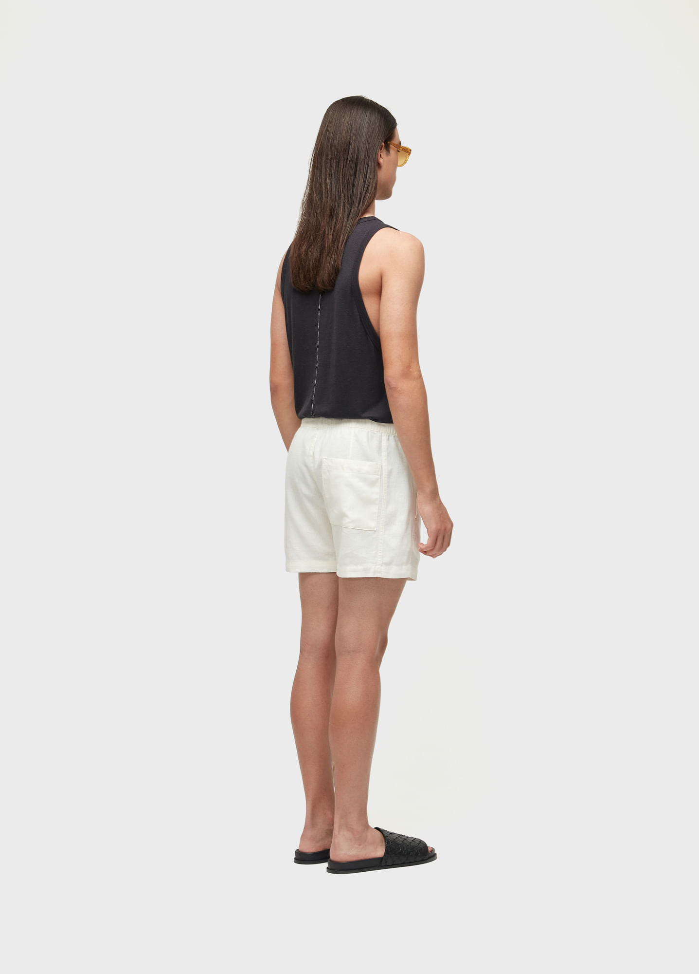 Short britt linen