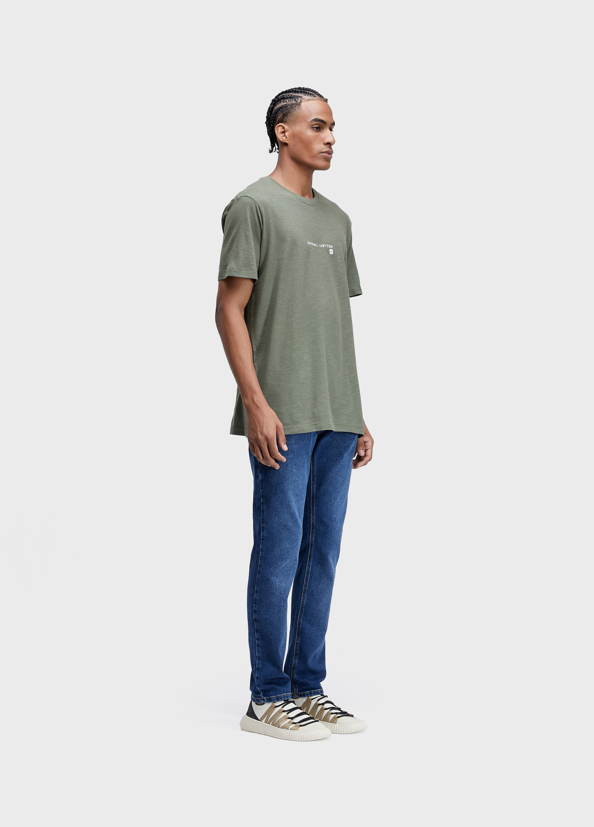 T-shirt org rough org cotton shirt