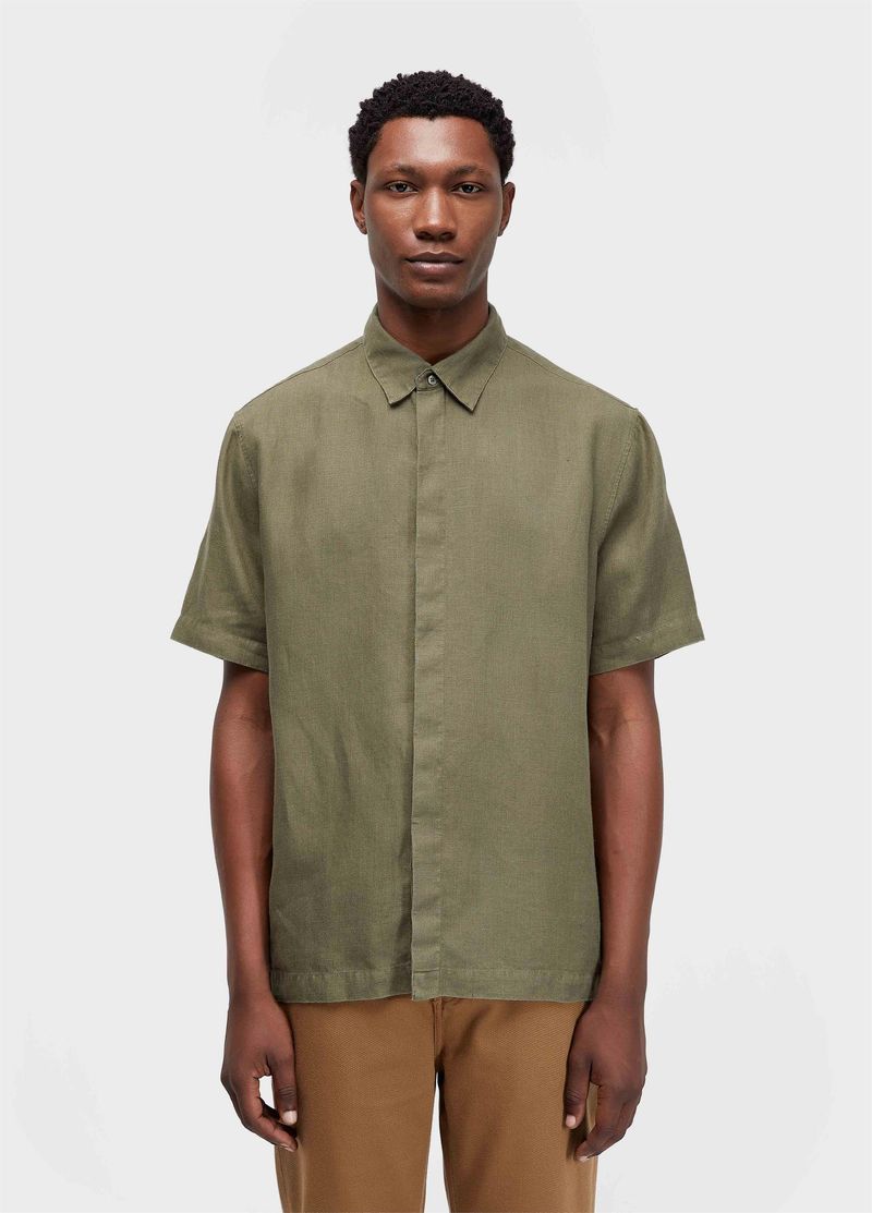 CAMISA LINEN BORDADO MC