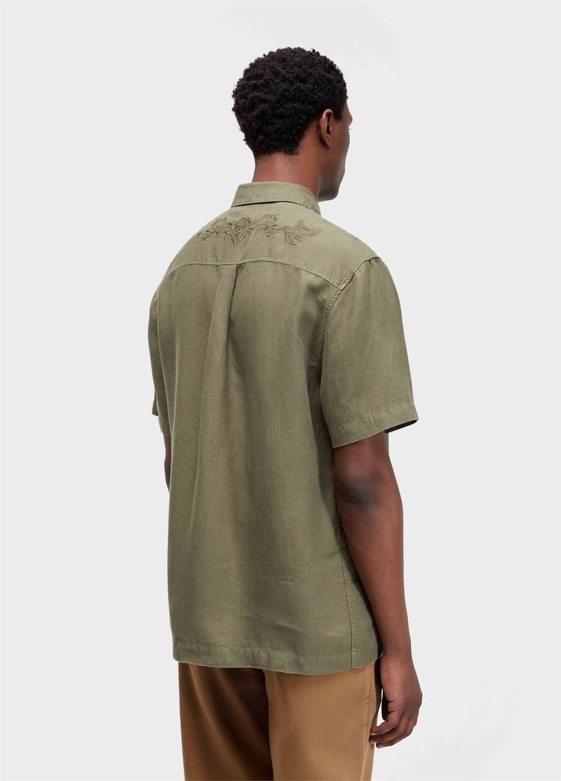CAMISA LINEN BORDADO MC