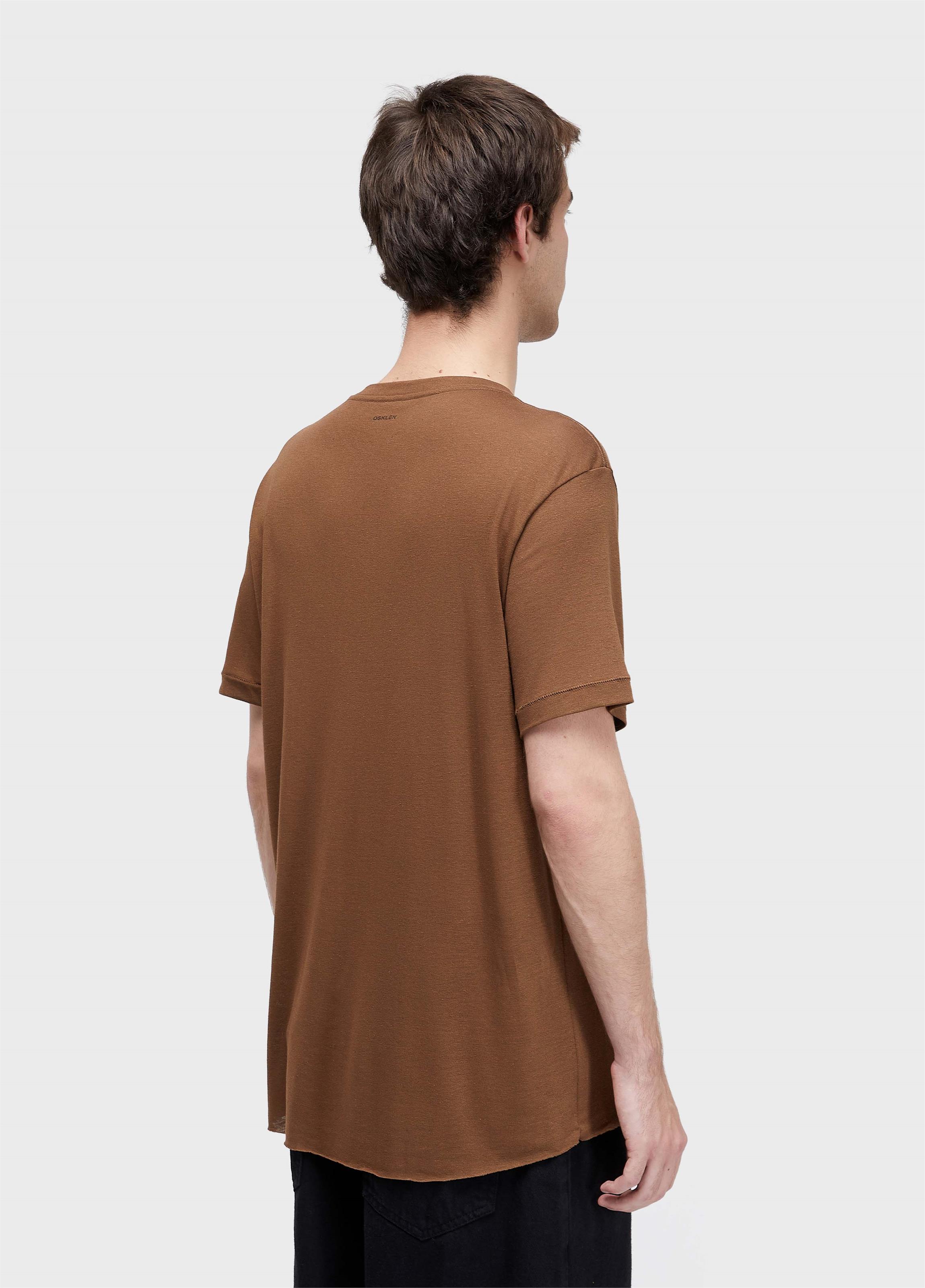 T-shirt light brasão linen white edition