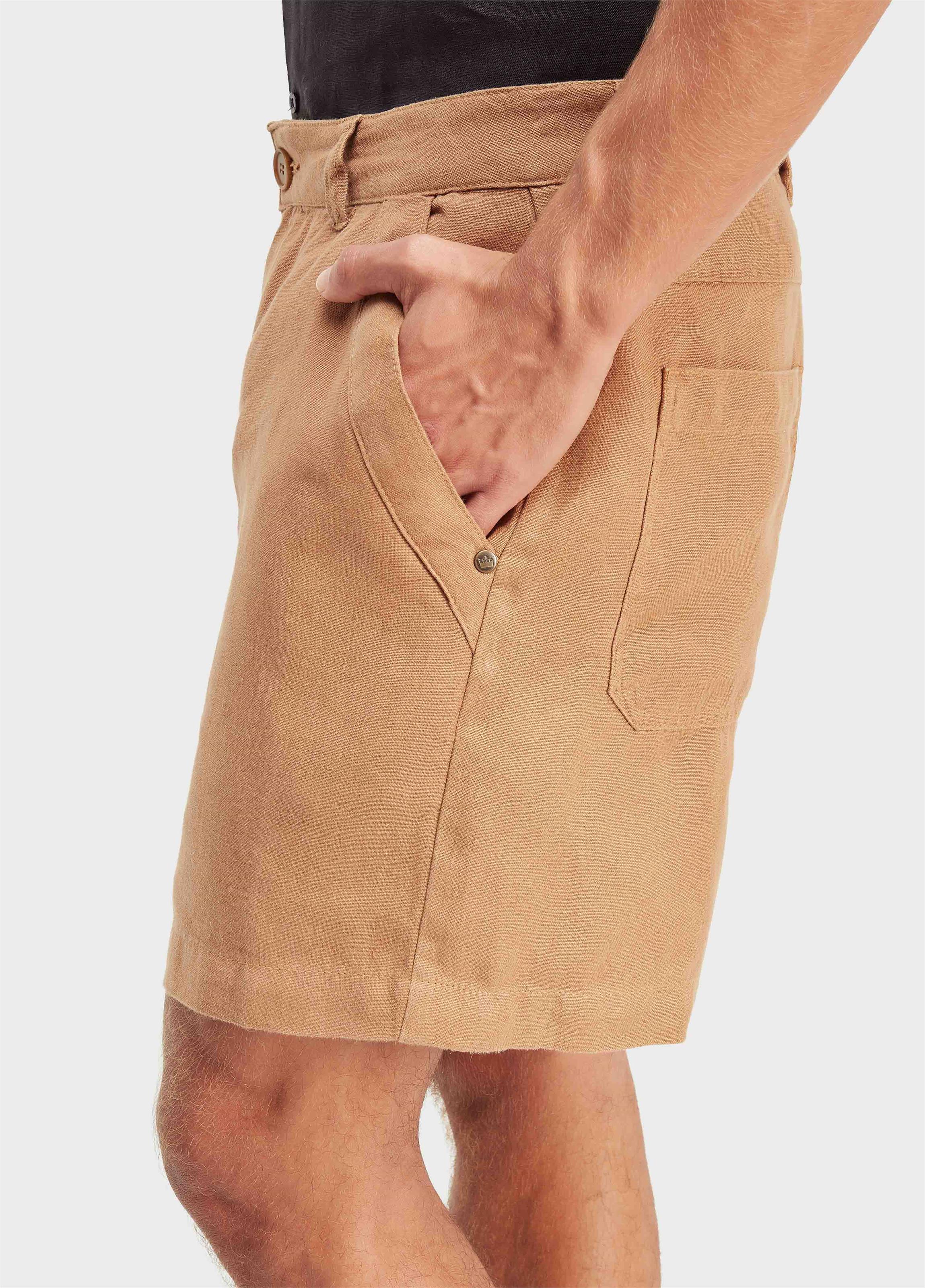 Bermuda alfaiataria flow linen