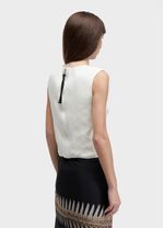 BLUSA SLEEVELESS PESPONTO LINEN
