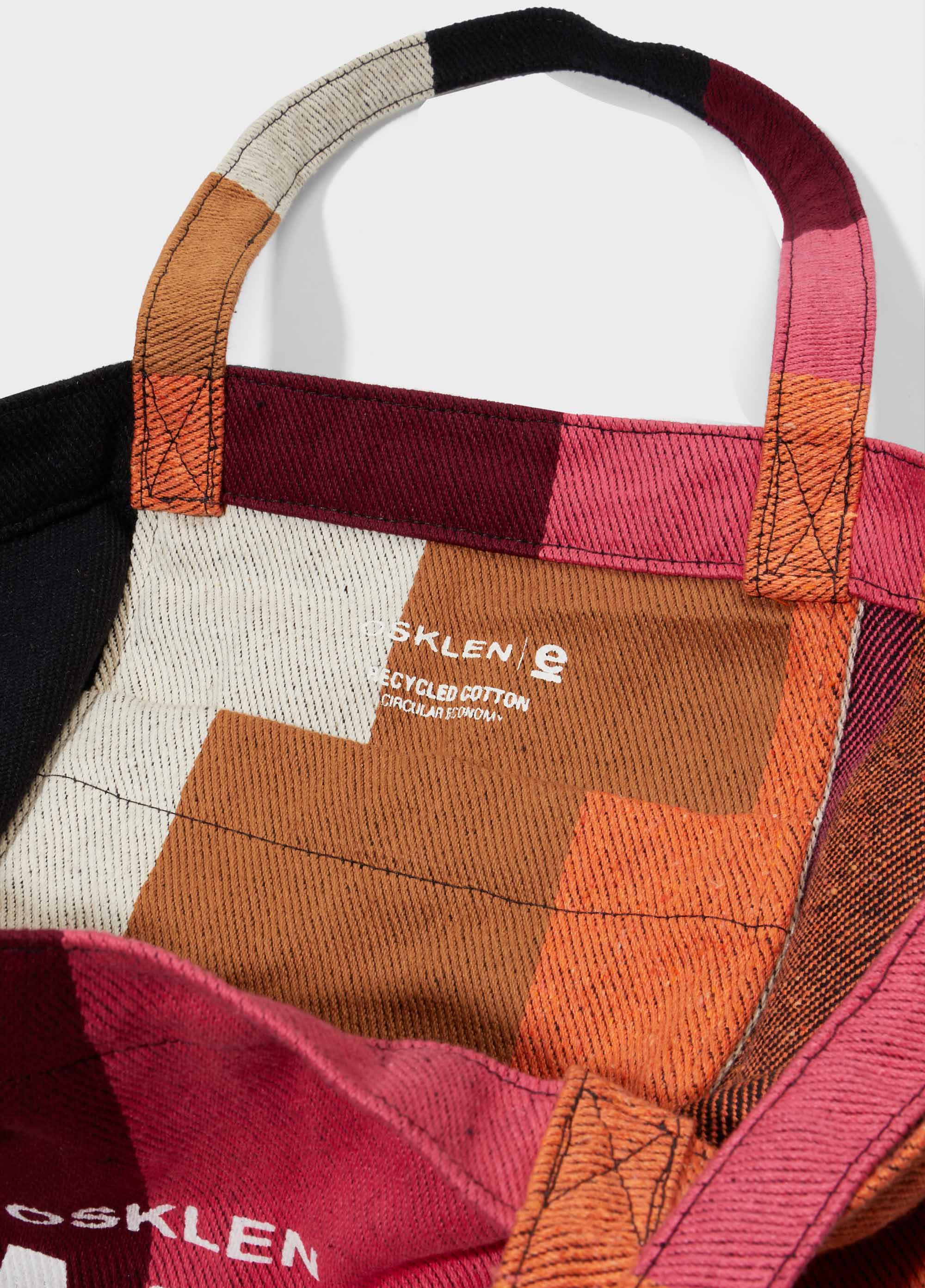 Bolsa tote stripes color