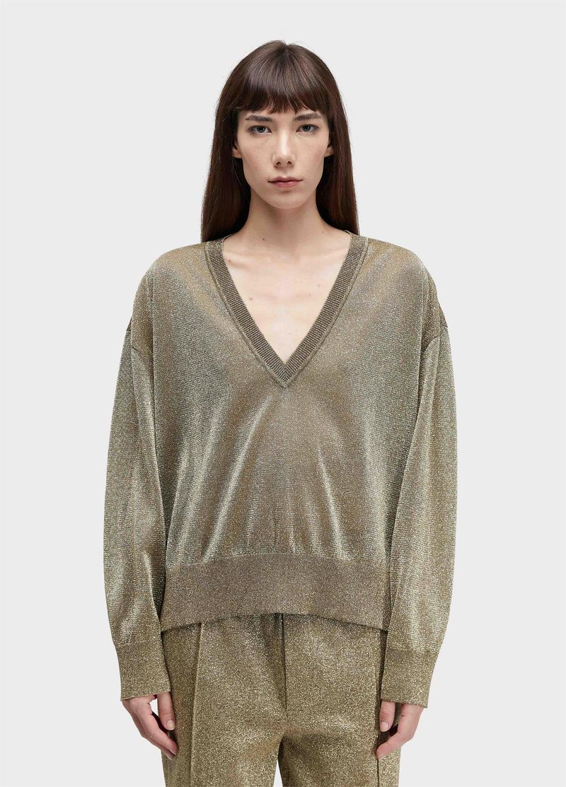 BLUSA ML TRICOT DOURADO
