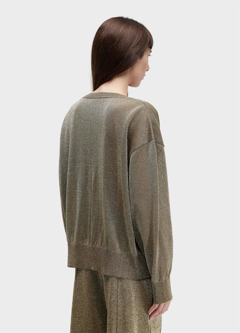 BLUSA ML TRICOT DOURADO