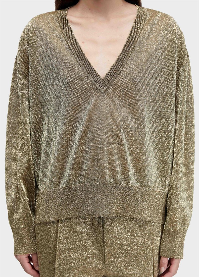 BLUSA ML TRICOT DOURADO