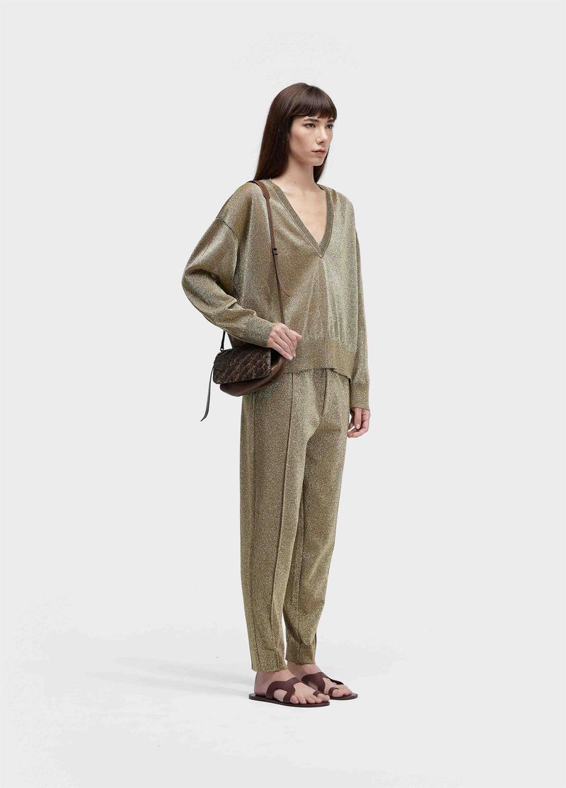 BLUSA ML TRICOT DOURADO