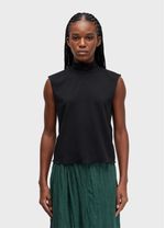 TOP CROPPED GOLA ALTA TEXTURA
