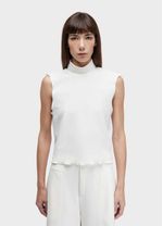 TOP CROPPED GOLA ALTA TEXTURA