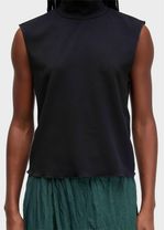 TOP CROPPED GOLA ALTA TEXTURA