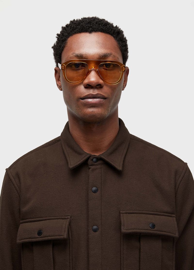 MENS MELANGE SHIRT JACKET
