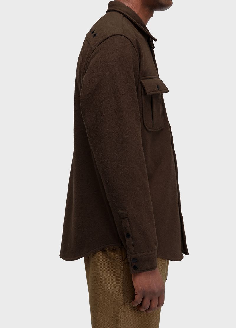 MENS MELANGE SHIRT JACKET