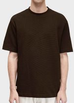 TSHIRT TOPSTITCH TEXTURE CONTRAST MC