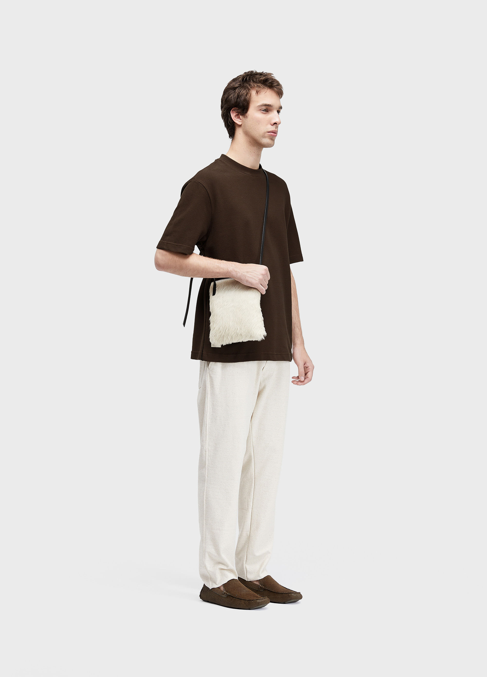 T-shirt topstitch texture contrast