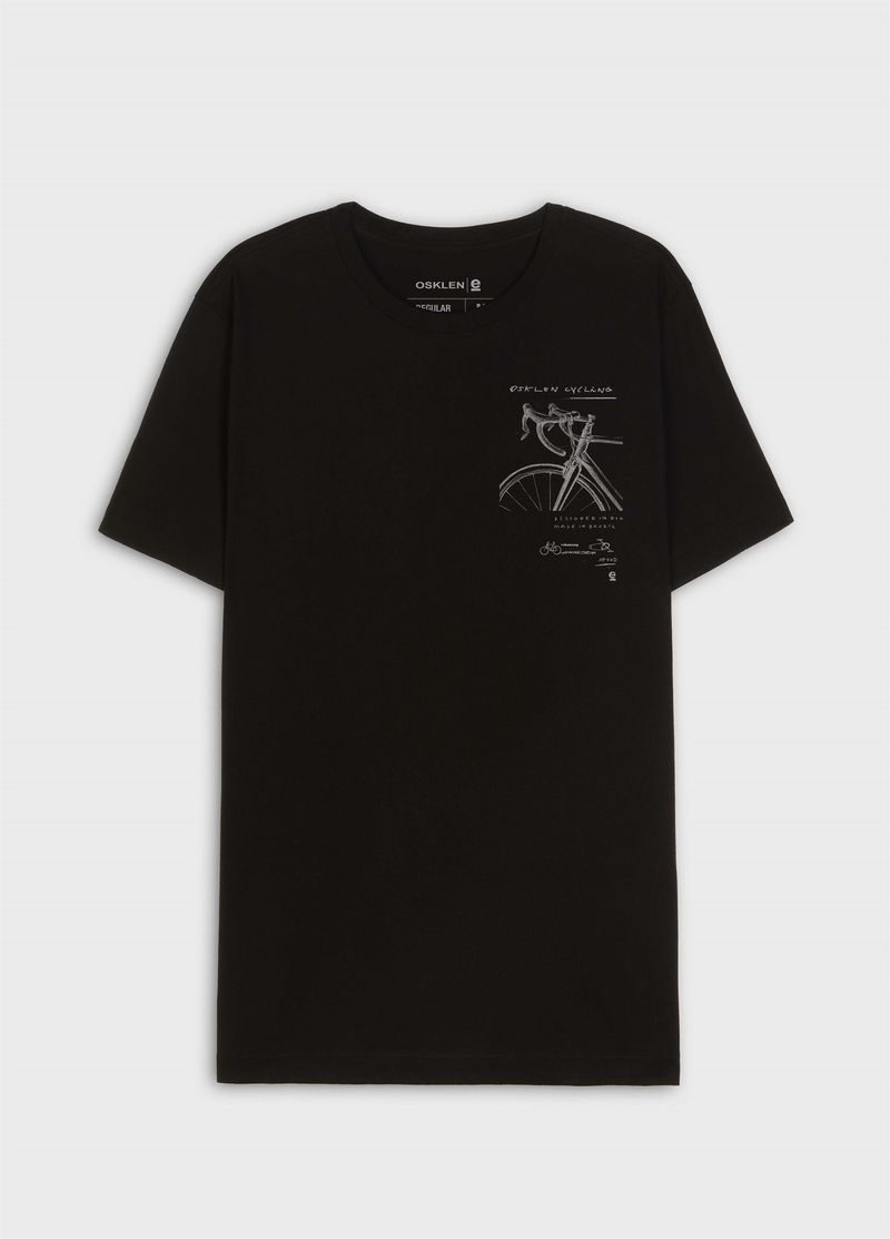 TSHIRT SLIM VINTAGE CYCLING DRAWING