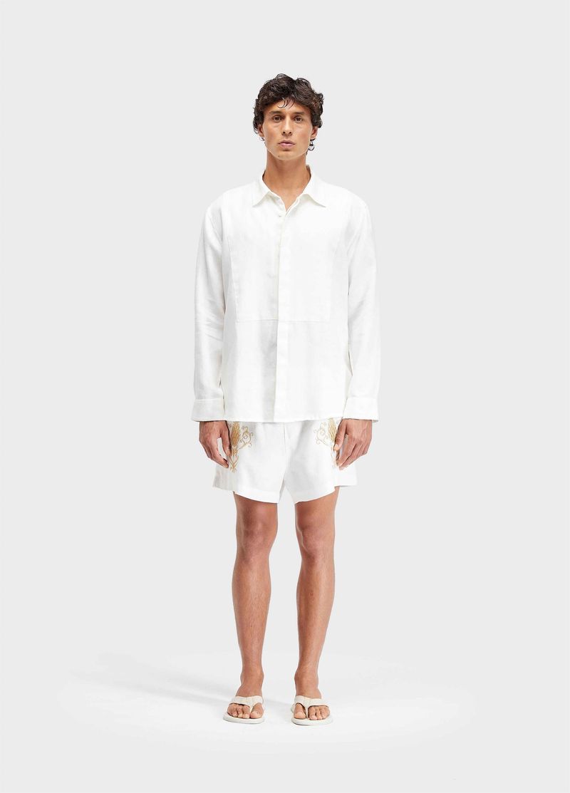 SHORT BORDADO ABACAXI