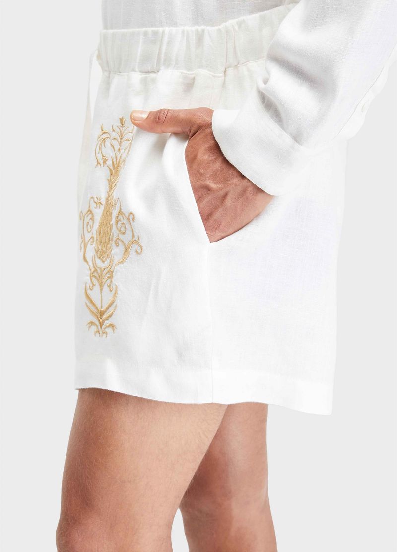 SHORT BORDADO ABACAXI