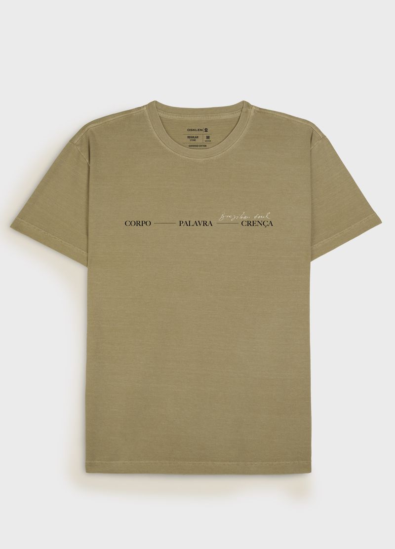 -SHIRT STONE CORPO PALAVRA CRENCA MC, FOTO 2