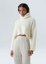 maxi blusa tricot gola